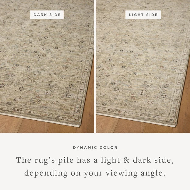 Briar BRR-03 Silver / Moss Area Rug