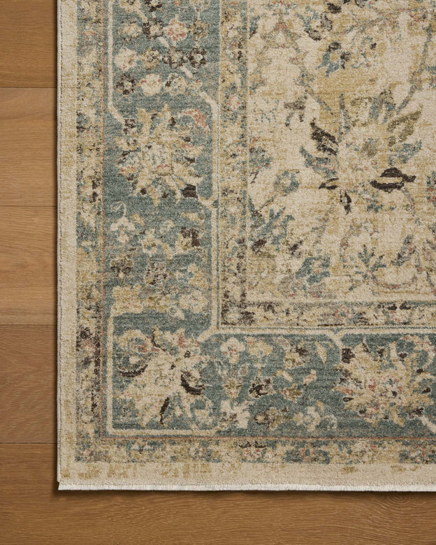 Briar BRR-05 Antique Ivory / Blue Area Rug