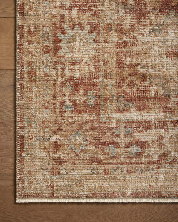 Heritage HER-03 Brick / Multi Area Rug