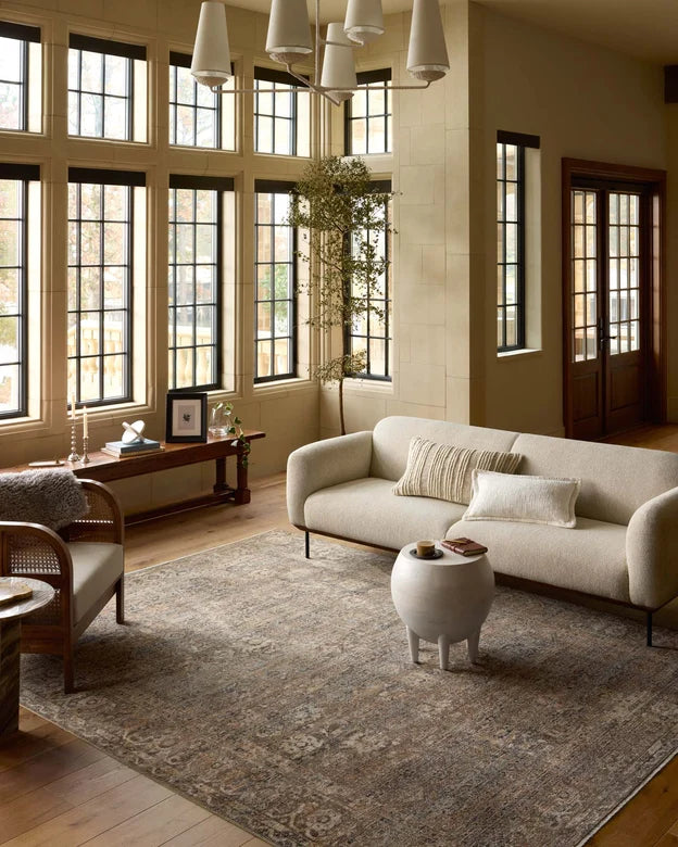 Heritage HER-07 Mocha / Denim Area Rug