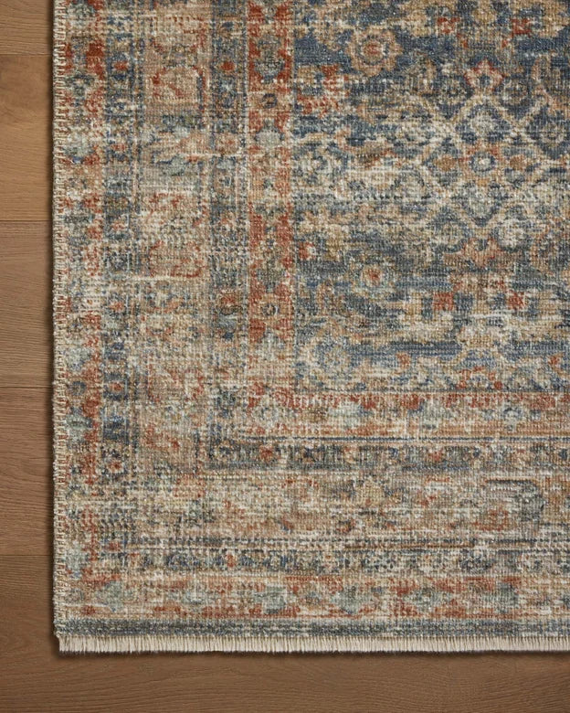 Heritage HER-12 Blue / Rust Area Rug