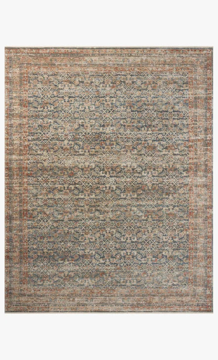 Heritage HER-12 Blue / Rust Area Rug