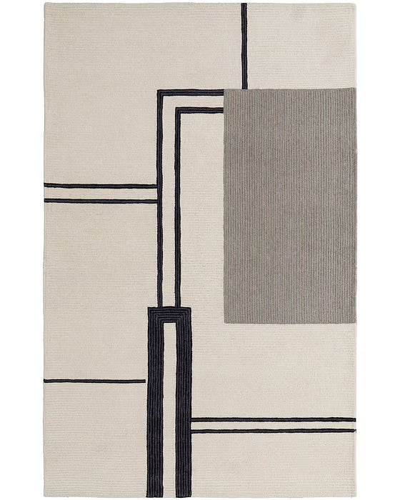 Maguire 8899F Ivory Gray Area Rug