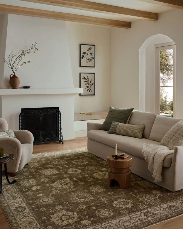 Priscilla PRL-01 Bark / Ivory Area Rug