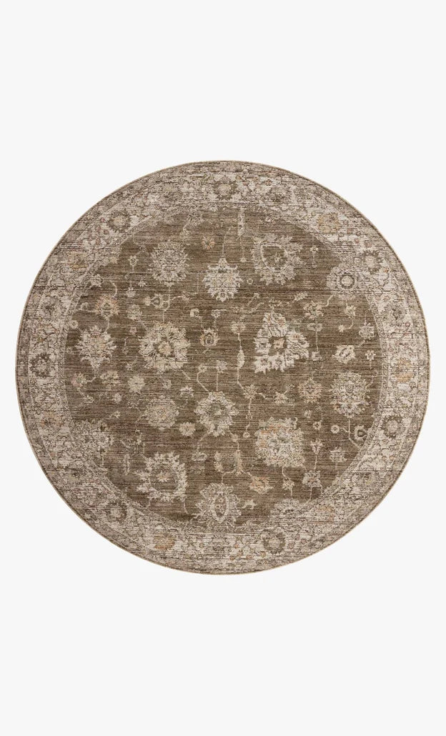 Priscilla PRL-01 Bark / Ivory Area Rug