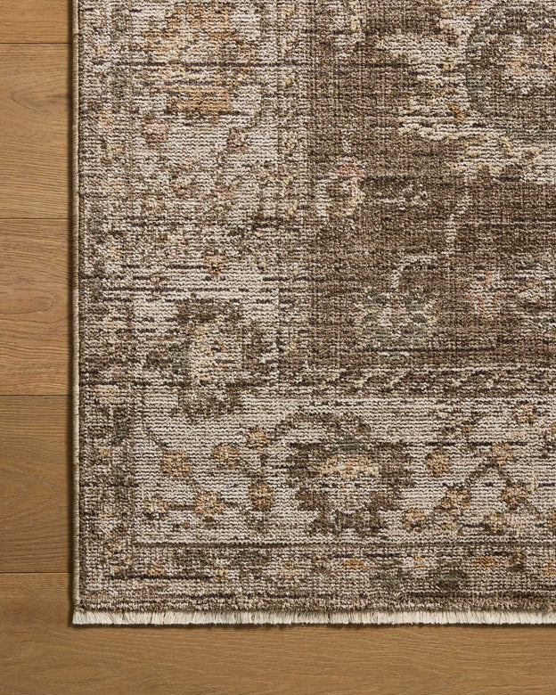 Priscilla PRL-01 Bark / Ivory Area Rug