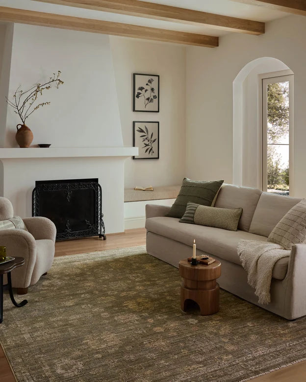 Priscilla PRL-02 Olive / Sand Area Rug