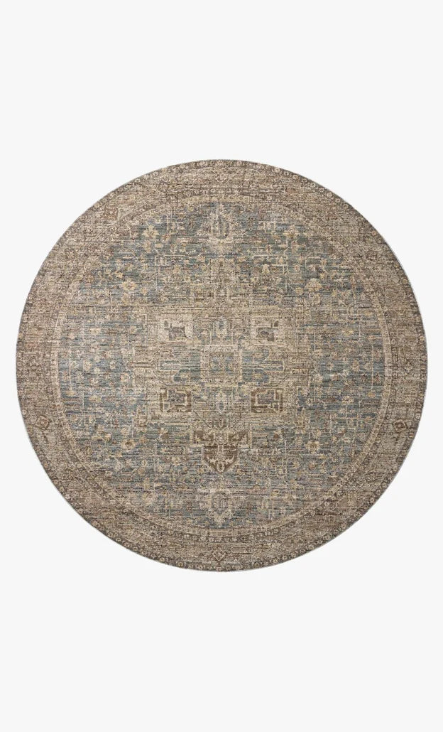 Priscilla PRL-04 Blue / Bark  Area Rug (Copy)